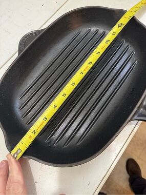 Le Creuset Oval Cast Iron Grill Pan Skillet French Made Number 32 France